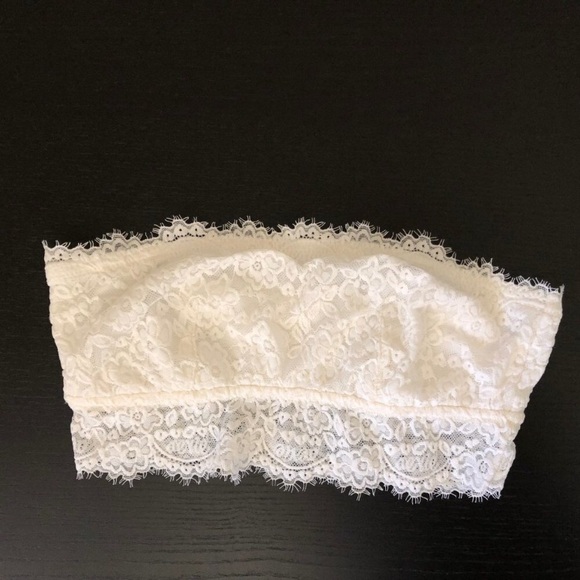 Aerie White Lace Bandeau - Picture 2 of 7